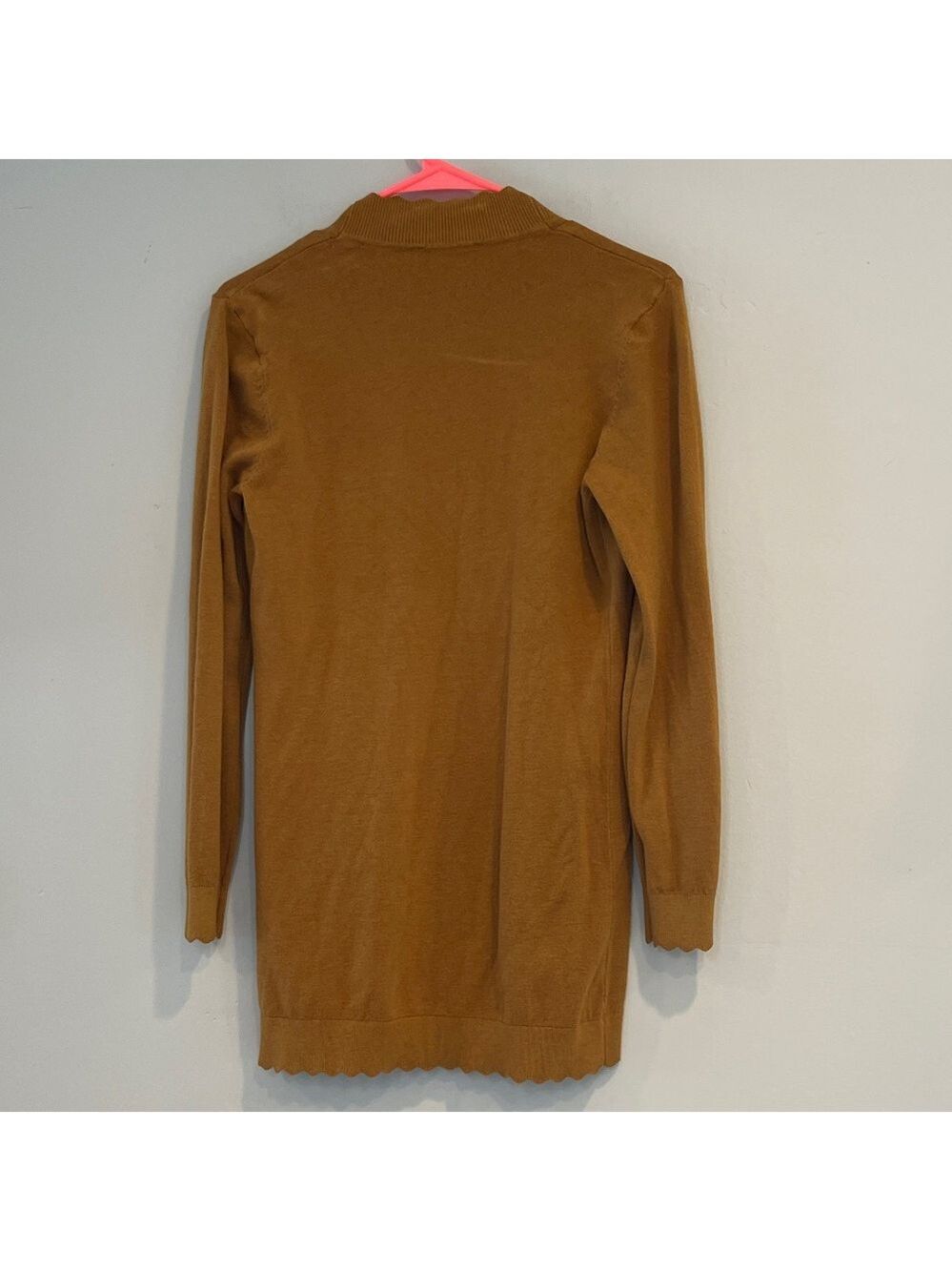 NWOT Evolution by Cyrus Mustard Yellow Open Front Cardigan Size Small Petite - Picture 5 of 7